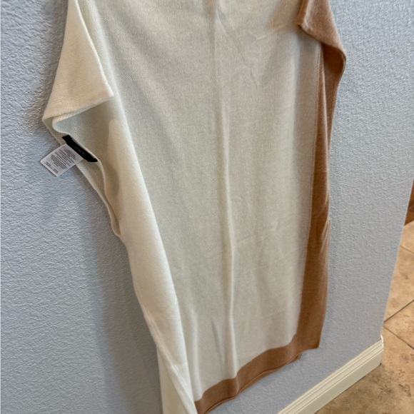 J. Crew Cream and Brown Scarf/Wrap - Picture 4 of 5